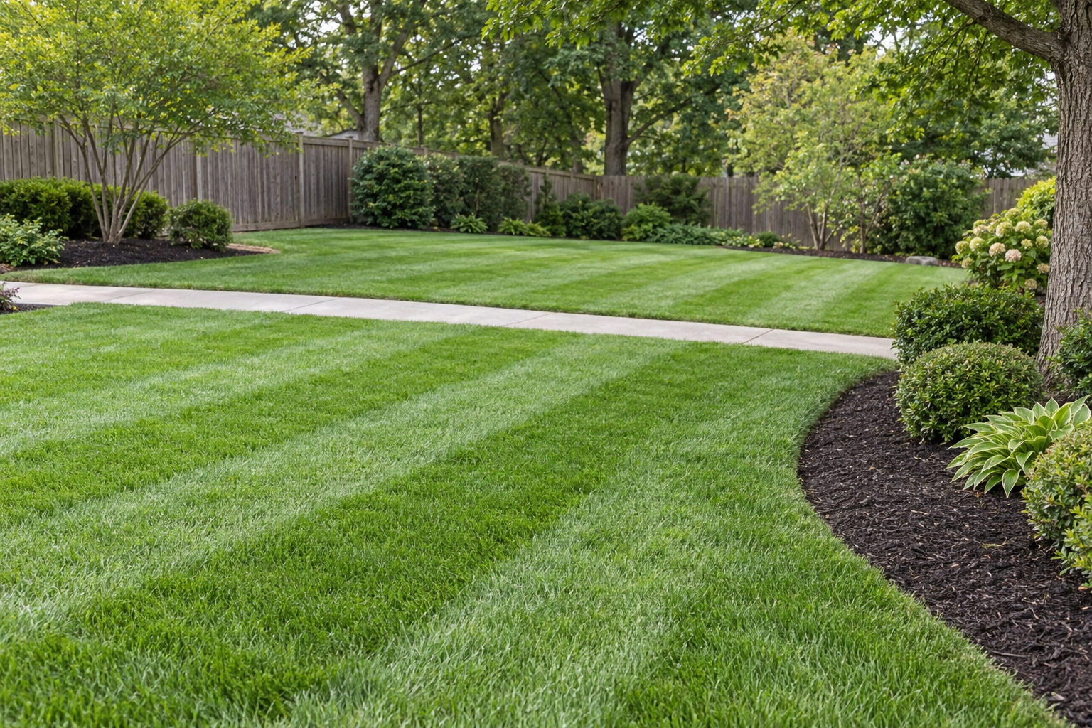 lawn care in a Archdale front yard