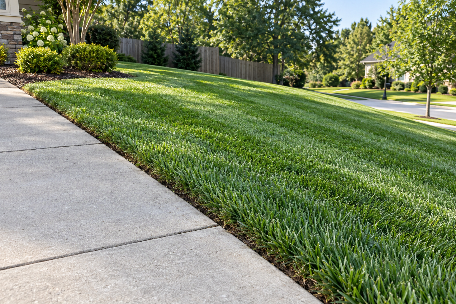 lawn care in a High Point front yard