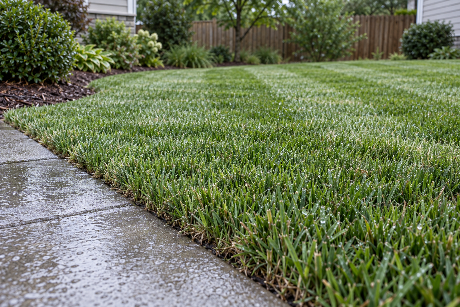 lawn care in a Kernersville front yard