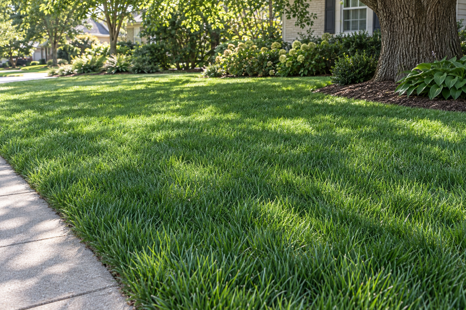 tall fescue lawn grass blades