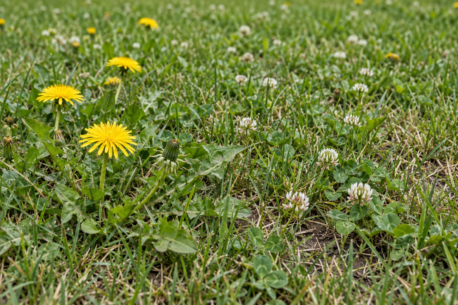 broadleaf weeds before weed spraying